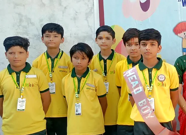 Head Boy with fellow students