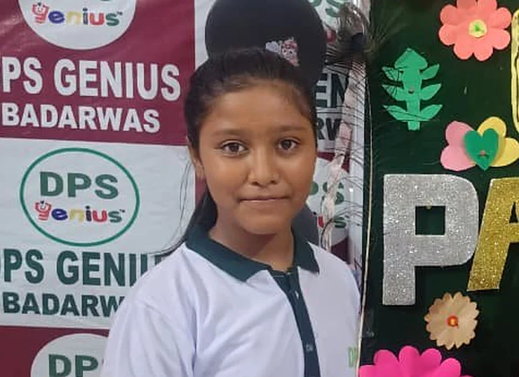 A student at the Happy Parents celebration